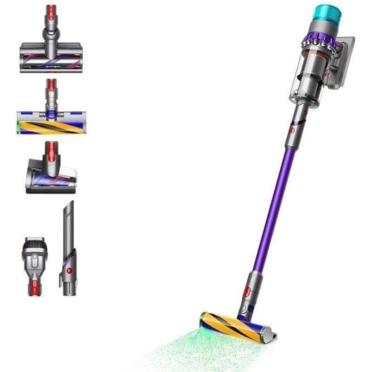 Dyson gen5detect Absolute Aspiradora Escoba/Mano sin Cable 280AW Níquel/Morado