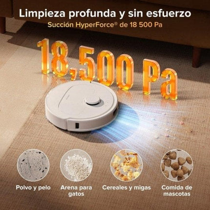 Robot aspirador y Fregasuelos Roborock Qrevo S Pro Base multifunción Navegación LiDAR 18.500 Pa Control por app