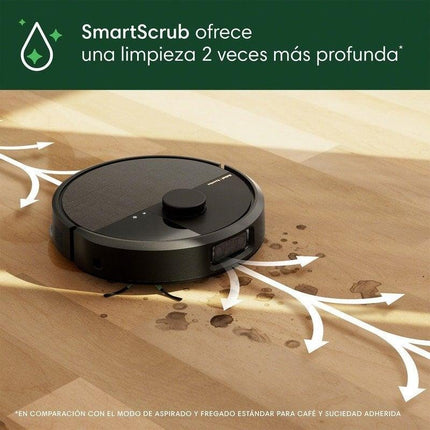 iRobot Roomba Plus 505 Combo Robot Aspirador con Base AutoWash Multifunción y Autolimpiable Negro