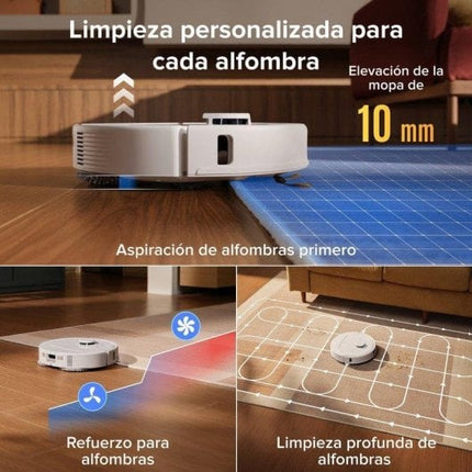 Robot aspirador y Fregasuelos Roborock Qrevo S Pro Base multifunción Navegación LiDAR 18.500 Pa Control por app