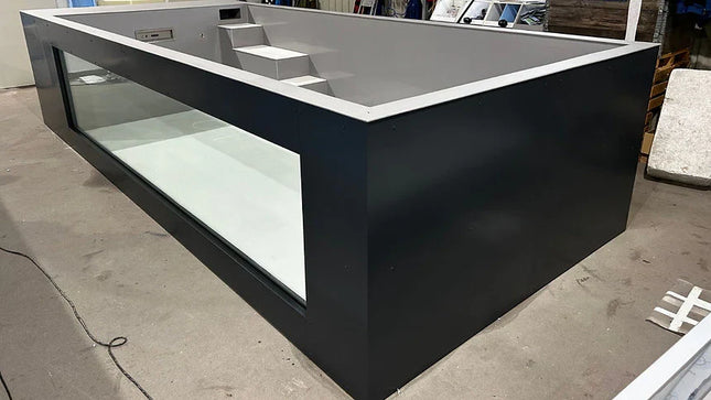 Piscina de Polipropileno de 6,5 mx 2,5 m con Ventana de 4 m