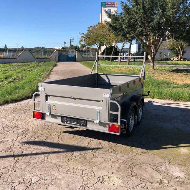 Remolque Caja Abierta 2 Ejes Doble Eje Sin Freno
